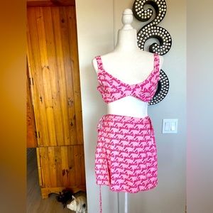 Her Pony Swim skirt/wrap: girls girls girls Sz 8 Excellent Condition